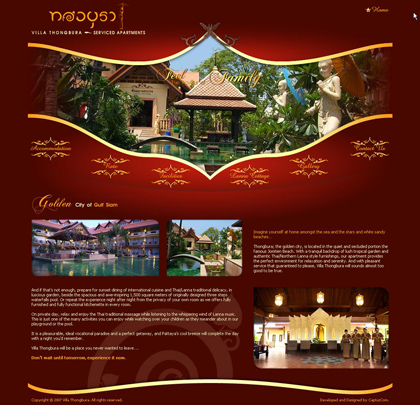 Villa thingbura  website Web design